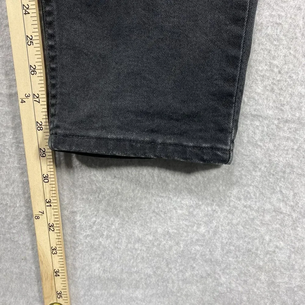 Levi’s 550 Jeans Womens 32x29 Black Relaxed Fit Tapered Denim Faded Distressed‎